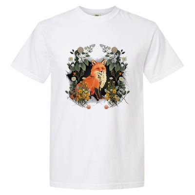 Mystical Fox Fairy Tale Forest Animals Forest Dwellers Nature Children Garment-Dyed Heavyweight T-Shirt