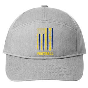 Michigan Football Fan American Flag 7-Panel Snapback Hat