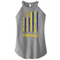 Michigan Football Fan American Flag Women’s Perfect Tri Rocker Tank