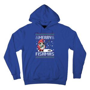 Merry Fishmas Fishing Gnome Christmas Santa Fisher Gift Hoodie