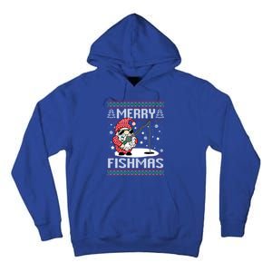 Merry Fishmas Fishing Gnome Christmas Santa Fisher Gift Tall Hoodie