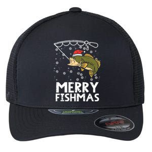 Merry Fishmas Fish Fishing Christmas Pajamas Christmas Gift Flexfit Unipanel Trucker Cap