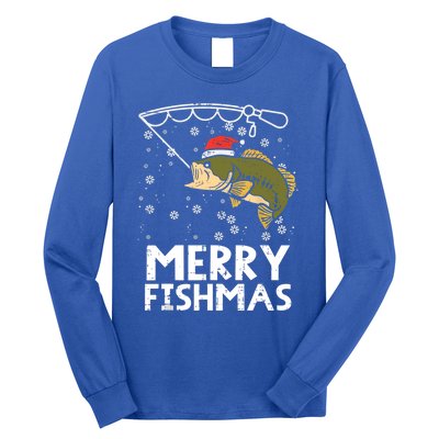 Merry Fishmas Fish Fishing Christmas Pajamas Christmas Gift Long Sleeve Shirt