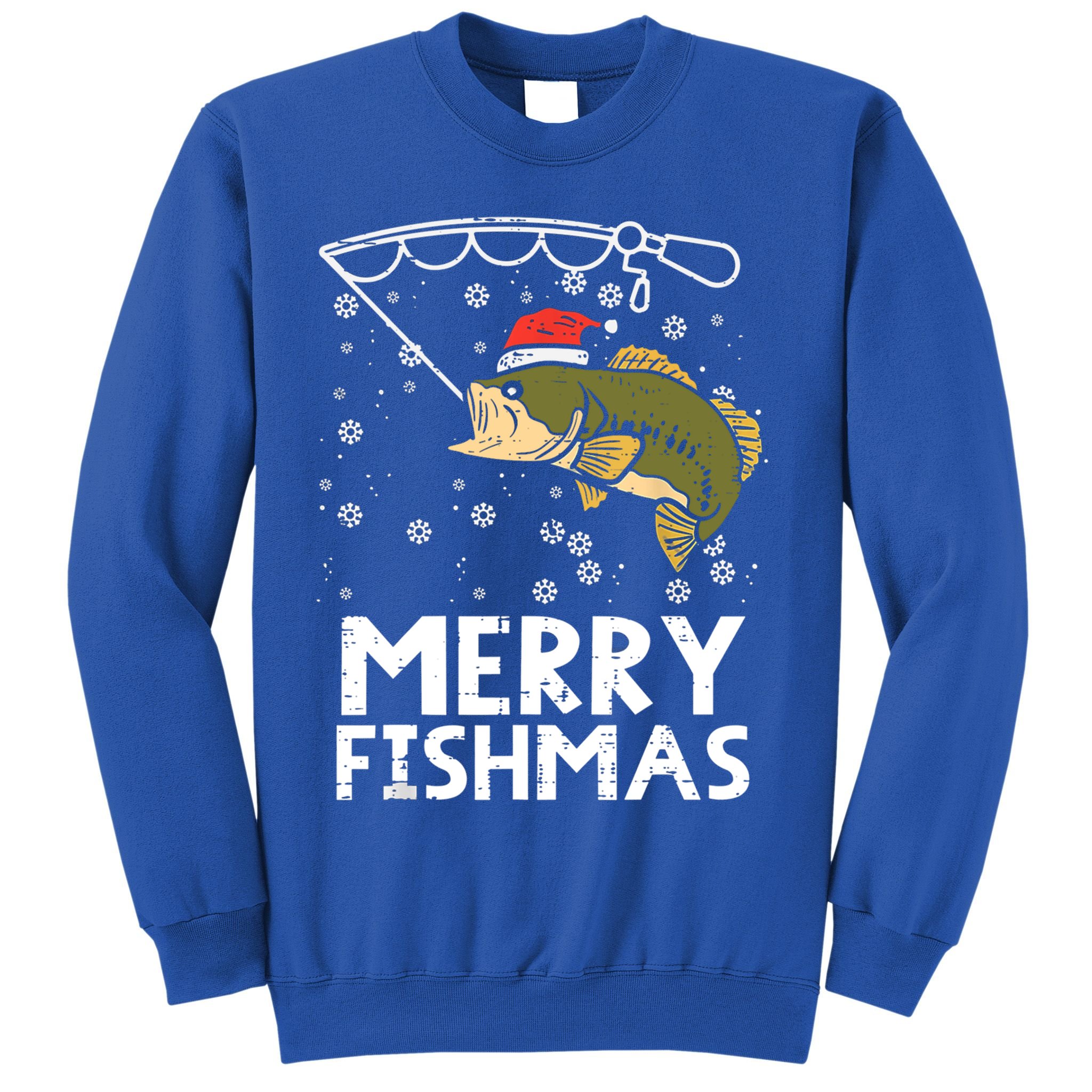 Merry Fishmas Fish Fishing Christmas Pajamas Christmas Gift Sweatshirt