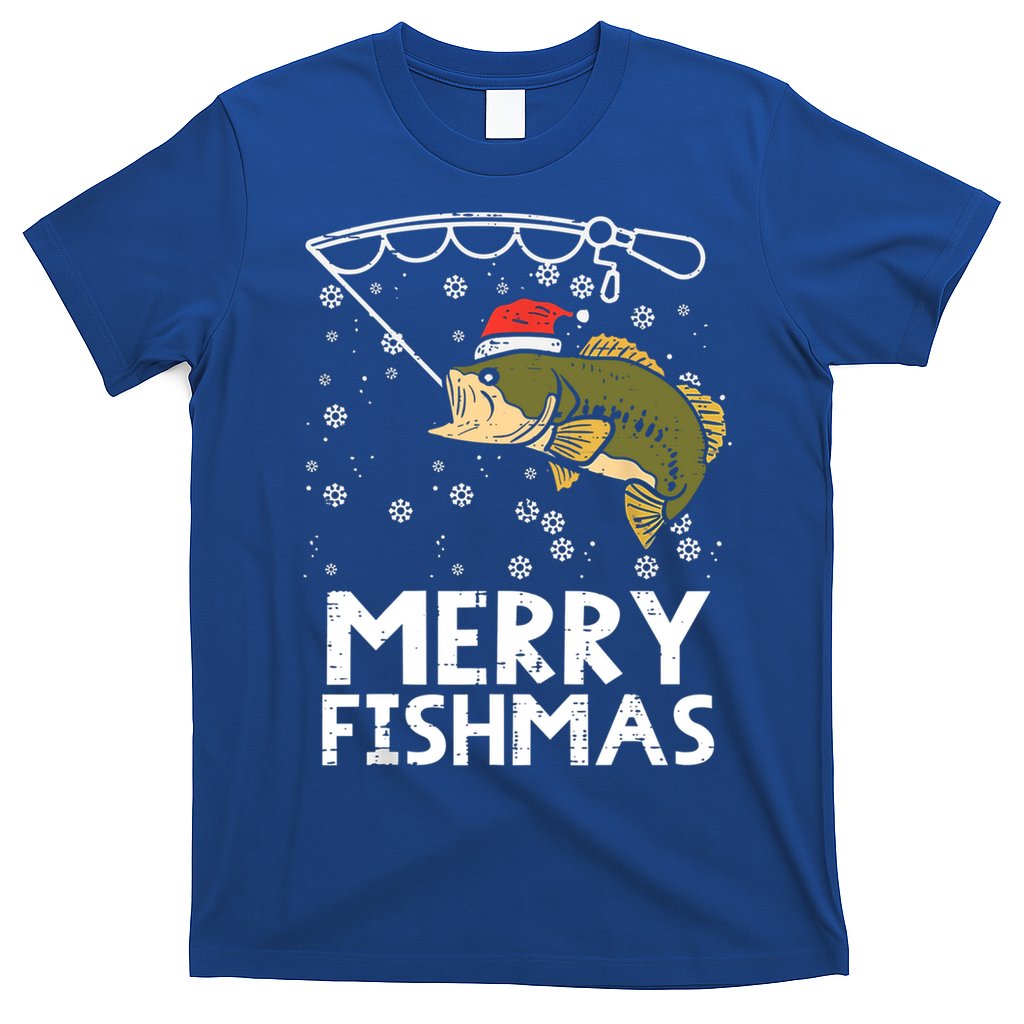Merry Fishmas Fish Fishing Christmas Pajamas Christmas Gift T-Shirt