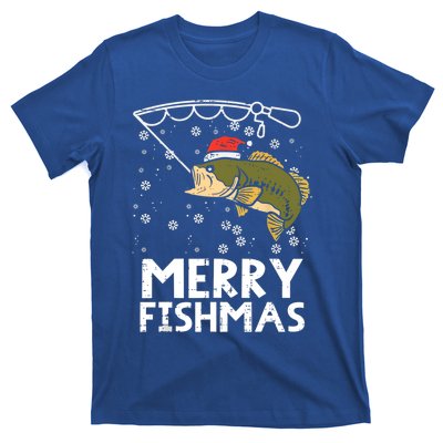 Merry Fishmas Fish Fishing Christmas Pajamas Christmas Gift T-Shirt