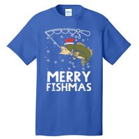 Merry Fishmas Fish Fishing Christmas Pajamas Christmas Gift Tall T-Shirt