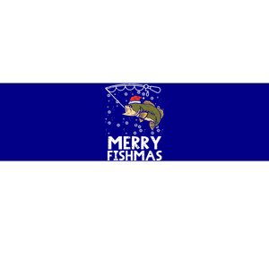 Merry Fishmas Fish Fishing Christmas Pajamas Christmas Gift Bumper Sticker