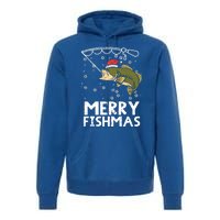 Merry Fishmas Fish Fishing Christmas Pajamas Christmas Gift Premium Hoodie