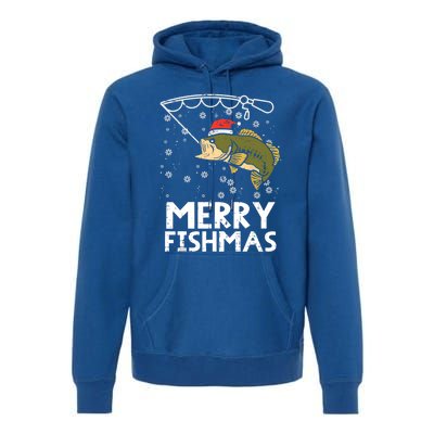 Merry Fishmas Fish Fishing Christmas Pajamas Christmas Gift Premium Hoodie