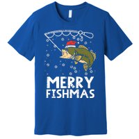 Merry Fishmas Fish Fishing Christmas Pajamas Christmas Gift Premium T-Shirt