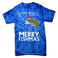 Merry Fishmas Fish Fishing Christmas Pajamas Christmas Gift Tie-Dye T-Shirt