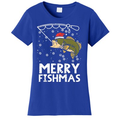 Merry Fishmas Fish Fishing Christmas Pajamas Christmas Gift Women's T-Shirt