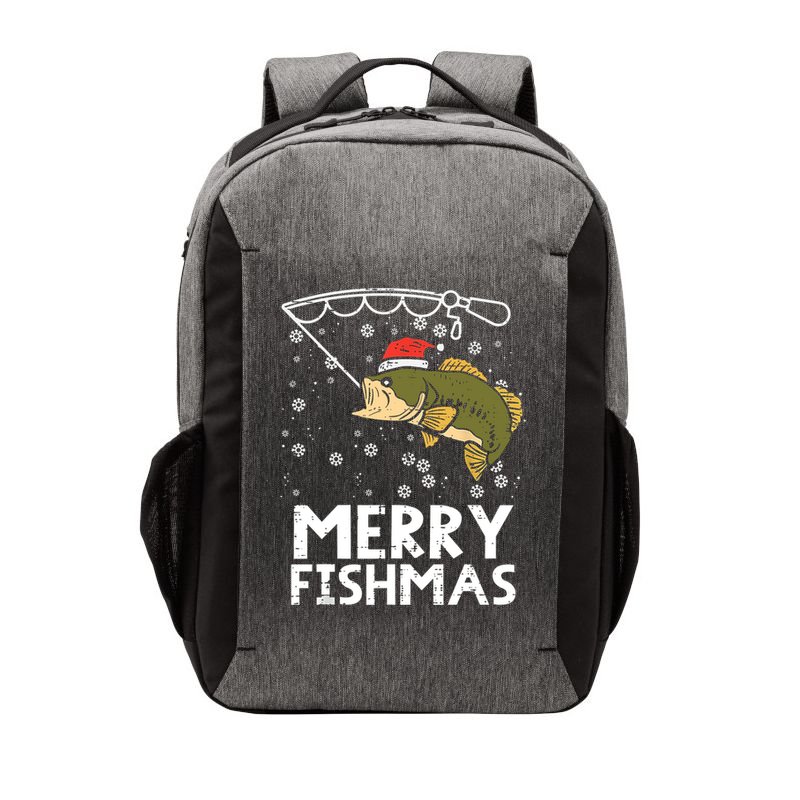 Merry Fishmas Fish Fishing Christmas Pajamas Christmas Gift Vector Backpack