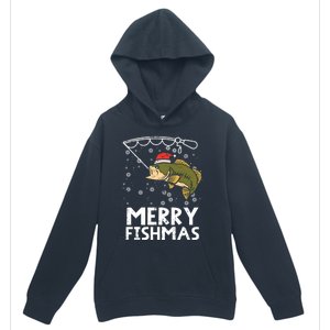 Merry Fishmas Fish Fishing Christmas Pajamas Christmas Gift Urban Pullover Hoodie