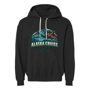 Matching Family Friends And Group Alaskan Alaska Cruise 2024 Garment-Dyed Fleece Hoodie