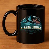 Matching Family Friends And Group Alaskan Alaska Cruise 2024 11oz C Handle Ceramic Mug