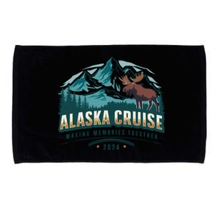 Matching Family Friends And Group Alaskan Alaska Cruise 2024 Microfiber Hand Towel