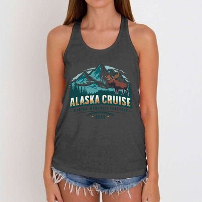 Matching Family Friends And Group Alaskan Alaska Cruise 2024 Women's Knotted Racerback Tank