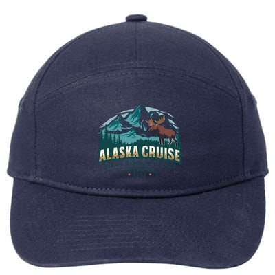 Matching Family Friends And Group Alaskan Alaska Cruise 2024 7-Panel Snapback Hat