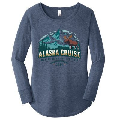 Matching Family Friends And Group Alaskan Alaska Cruise 2024 Women's Perfect Tri Tunic Long Sleeve Shirt