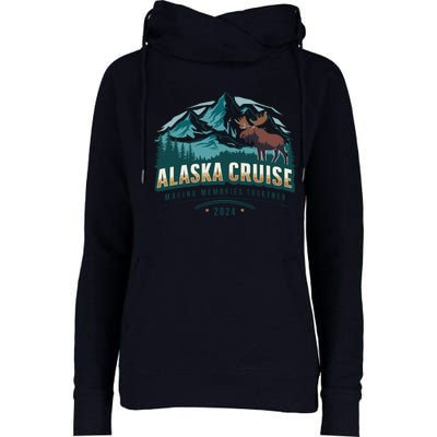 Matching Family Friends And Group Alaskan Alaska Cruise 2024 Womens Funnel Neck Pullover Hood