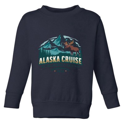 Matching Family Friends And Group Alaskan Alaska Cruise 2024 Toddler Sweatshirt