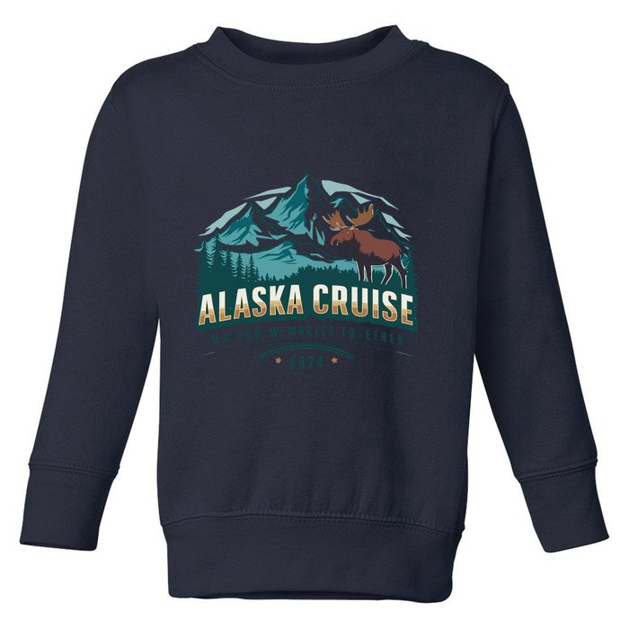Matching Family Friends And Group Alaskan Alaska Cruise 2024 Toddler Sweatshirt