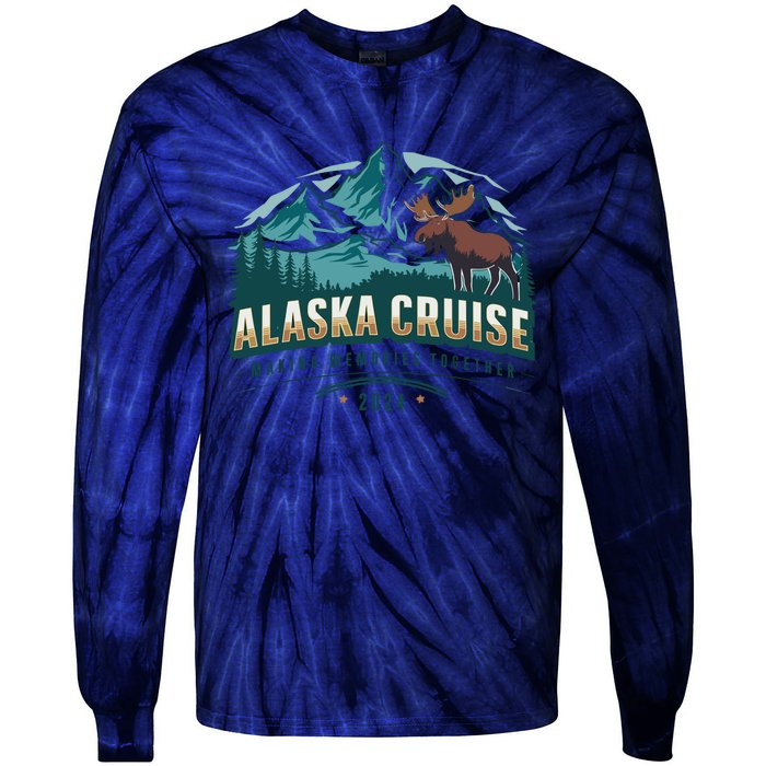 Matching Family Friends And Group Alaskan Alaska Cruise 2024 Tie-Dye Long Sleeve Shirt