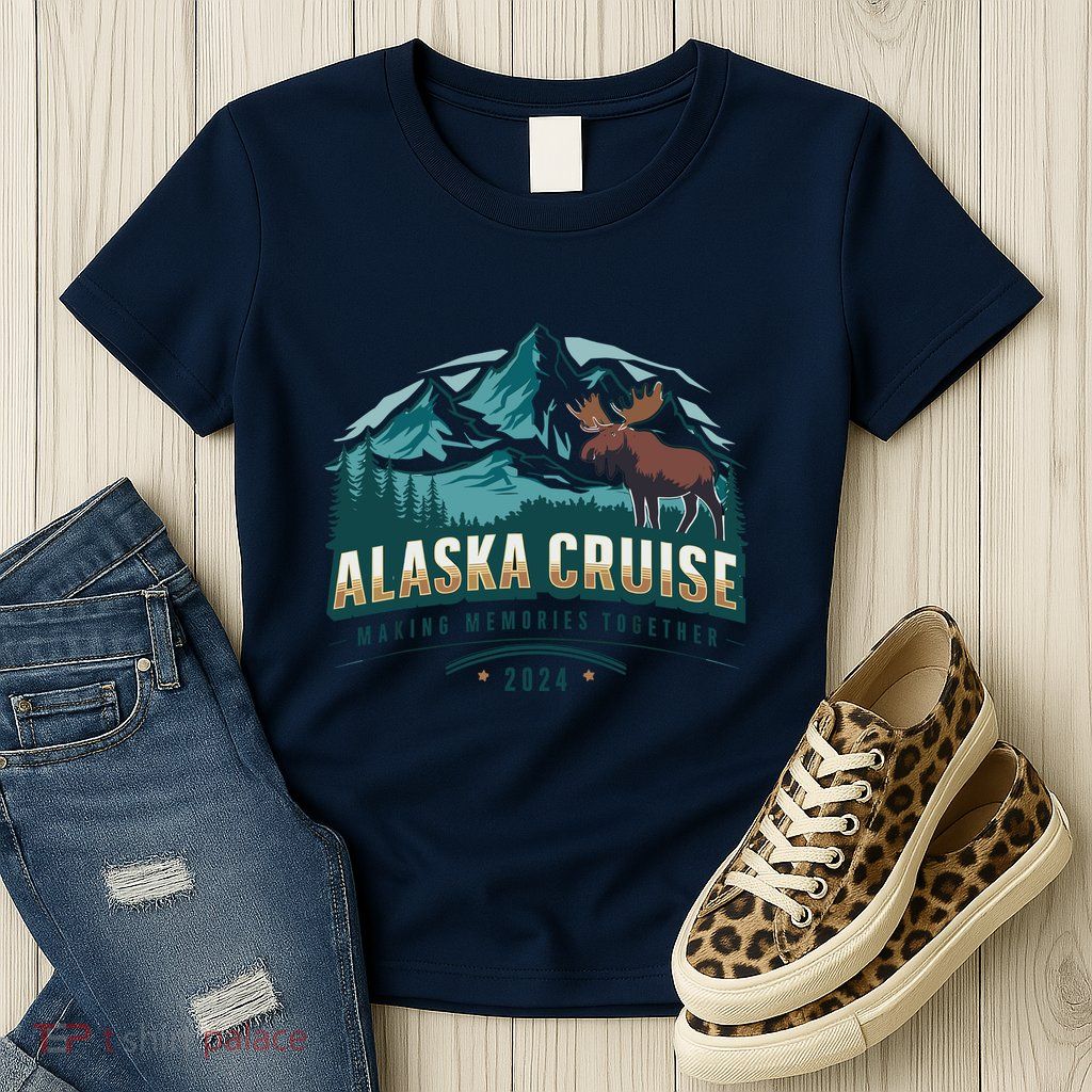 Matching Family Friends And Group Alaskan Alaska Cruise 2024 Womens T-Shirt