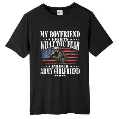 My Friend Fights What You Fear Proud Army Friend Gift Meaningful Gift Tall Fusion ChromaSoft Performance T-Shirt