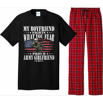 My Friend Fights What You Fear Proud Army Friend Gift Meaningful Gift Pajama Set