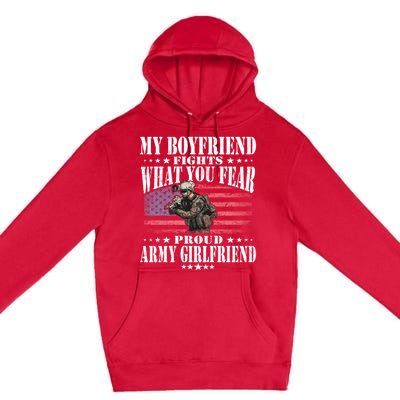 My Friend Fights What You Fear Proud Army Friend Gift Meaningful Gift Premium Pullover Hoodie