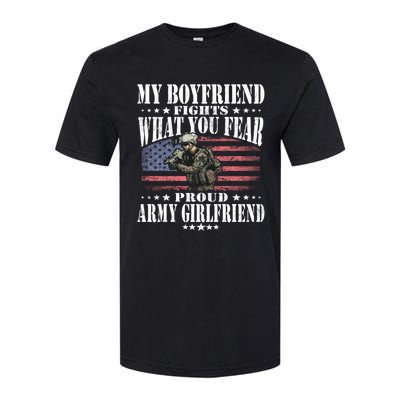 My Friend Fights What You Fear Proud Army Friend Gift Meaningful Gift Softstyle CVC T-Shirt