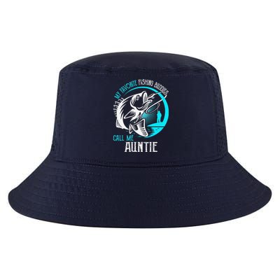 My Favorite Fishing Buddies Call Me Auntie Cool Comfort Performance Bucket Hat