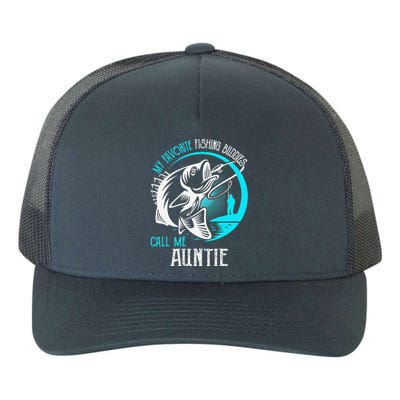 My Favorite Fishing Buddies Call Me Auntie Yupoong Adult 5-Panel Trucker Hat