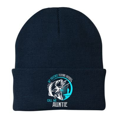 My Favorite Fishing Buddies Call Me Auntie Knit Cap Winter Beanie