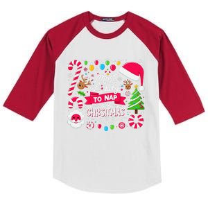 Matching For Family Most Likely To Nap On Christmas Cool Kids Colorblock Raglan Jersey