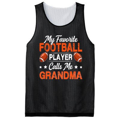 My Favorite Football Player Calls Me Grandma Football Lover Mesh Reversible Basketball Jersey Tank