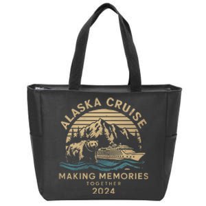 Matching Family Friends And Group Alaska Cruise 2024 Zip Tote Bag