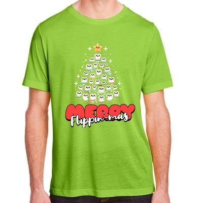 Merry FlippinMas Funny Penguins Christmas Tree Great Gift Adult ChromaSoft Performance T-Shirt