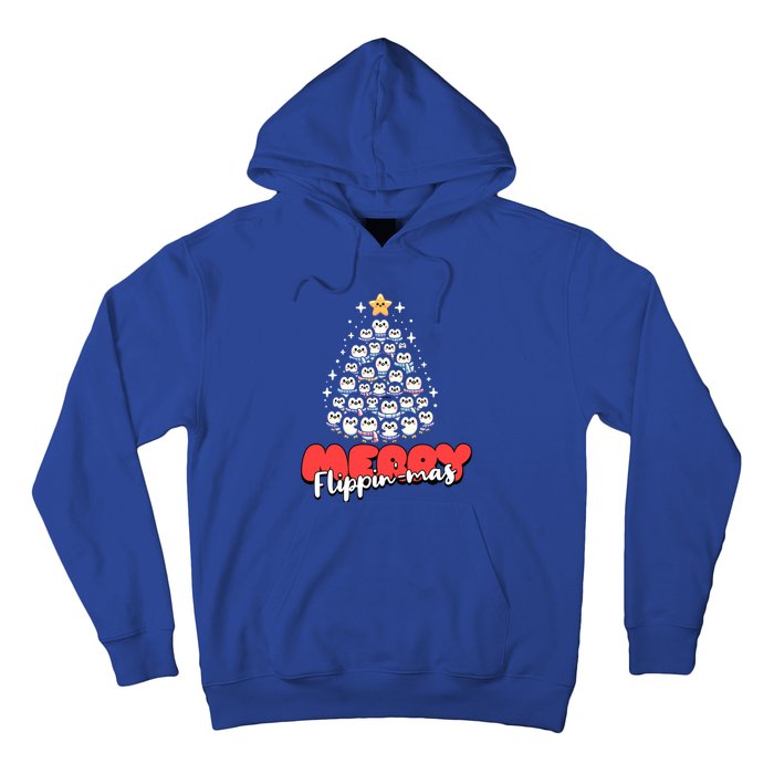 Merry FlippinMas Funny Penguins Christmas Tree Great Gift Hoodie