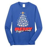 Merry FlippinMas Funny Penguins Christmas Tree Great Gift Long Sleeve Shirt