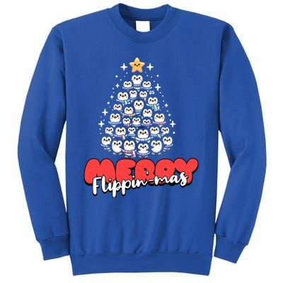 Merry FlippinMas Funny Penguins Christmas Tree Great Gift Sweatshirt