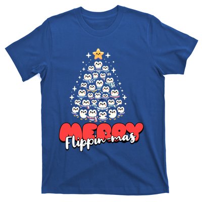 Merry FlippinMas Funny Penguins Christmas Tree Great Gift T-Shirt