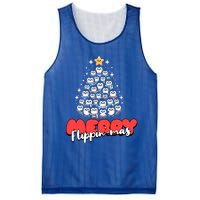 Merry FlippinMas Funny Penguins Christmas Tree Great Gift Mesh Reversible Basketball Jersey Tank