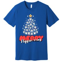 Merry FlippinMas Funny Penguins Christmas Tree Great Gift Premium T-Shirt