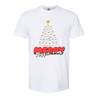 Merry FlippinMas Funny Penguins Christmas Tree Great Gift Softstyle CVC T-Shirt