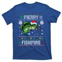 Merry Fishmas Funny Fish Fishing Fisher Ugly Christmas Funny Gift T-Shirt