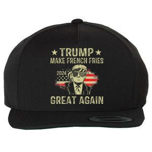 Make French Fries Great Again Trump 2024 French Fry Wool Snapback Cap